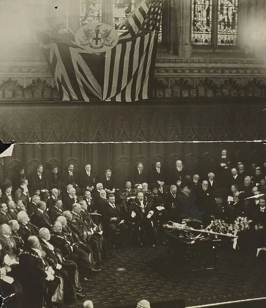 Freedom of the City of London conferred on Theodore Roosevelt in the Guildhall, London
