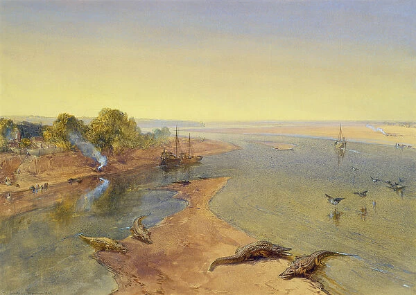 The Ganges, 1863 (w  /  c on paper)