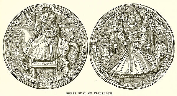 Great Seal of Elizabeth (engraving)