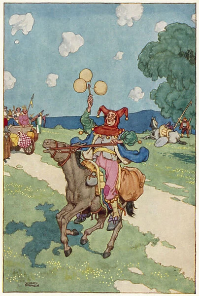 Illustration for The Adventures of Don Quixote (colour litho)