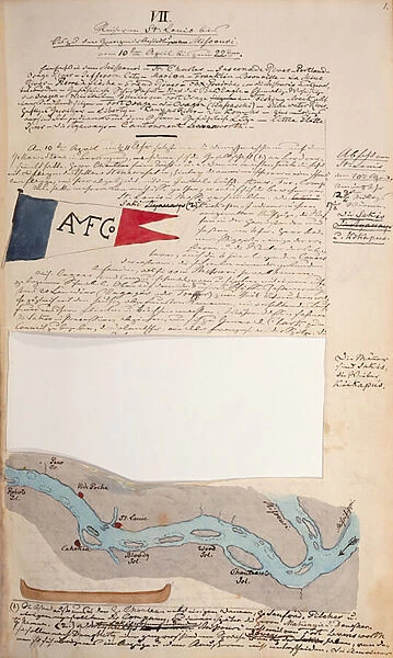 Journal of Prince Maximilian of Wied, 1832-34 (ink and w  /  c on paper)