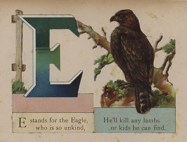 Letter E (colour litho)
