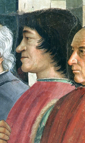 Lorenzo Medici, Detail of St. Francis receiving the Rule of the Order from Pope Honorius