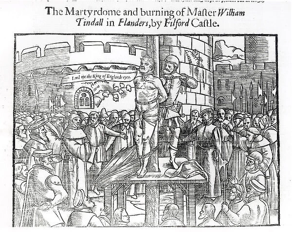 The Martydome and Burning of Master William Tindall (c. 1494-1536) in Flanders, by Filford Castle