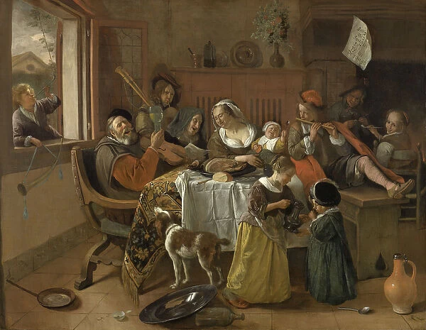 The Merry Family, 1668 (oil on canvas)