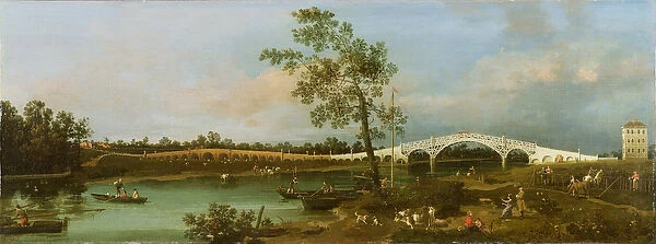 Old Waltons Bridge, 1755 (oil on canvas)