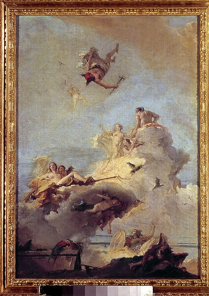 The Olympus Painting by Giovanni Battista (Giambattista) Tiepolo (1696-1770