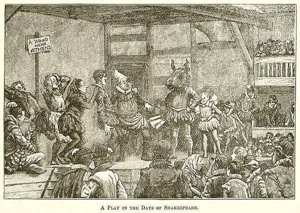 A Play in the Days of Shakespeare (engraving)