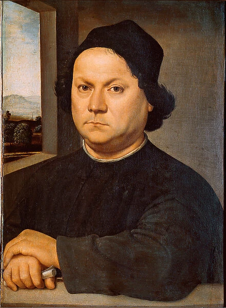 Portrait of the painter Pietro Perugino (ca. 1448-1523) said the Perugin Painting by