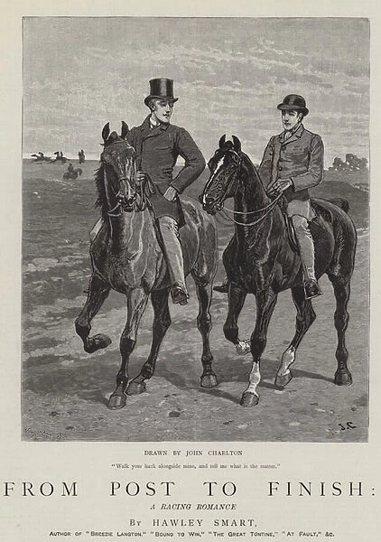 From Post to Finish, a Racing Romance (engraving)