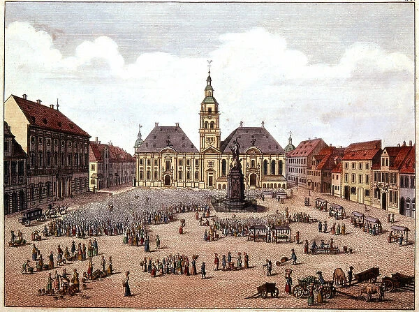 the public square of the city of Mannheim (Germany)