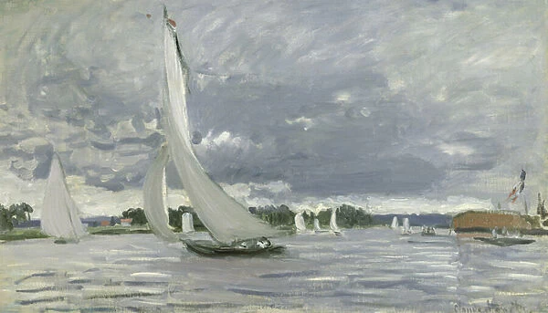Regatta at Argenteuil, 1872 (oil on canvas)