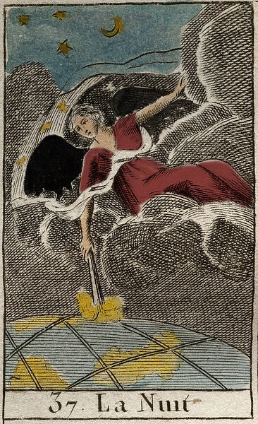 Representation of the Night (Nyx), goddess of the Dark. (Nyx (The Night)