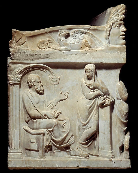 Roman antiquite: Sarcophagus of the Muses. This sarcophagus is adorned with