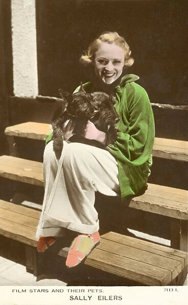 Sally Eilers, American actress (coloured photo)