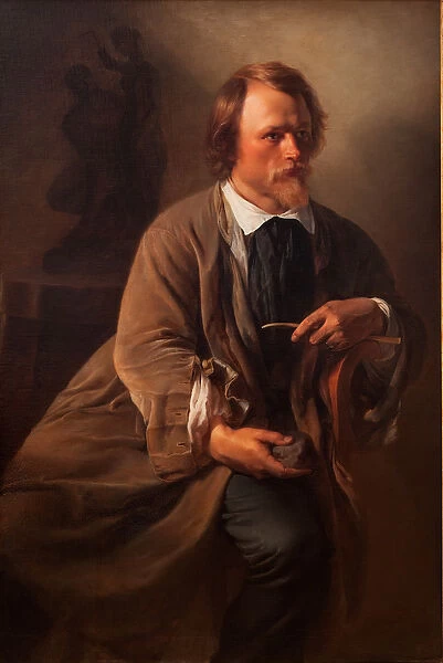 The Sculptor Jens Adolf Jerichau, the Artists Husband, 1846 (oil on canvas)
