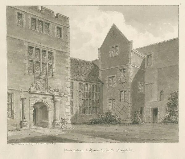 Tamworth Castle: sepia drawing, Apr 1849 (drawing)