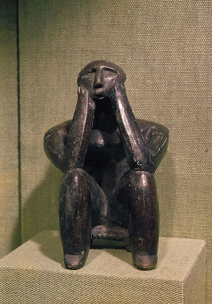 Thinker of Cernovoda, Hamangia Culture, c. 5000 BC (stone)