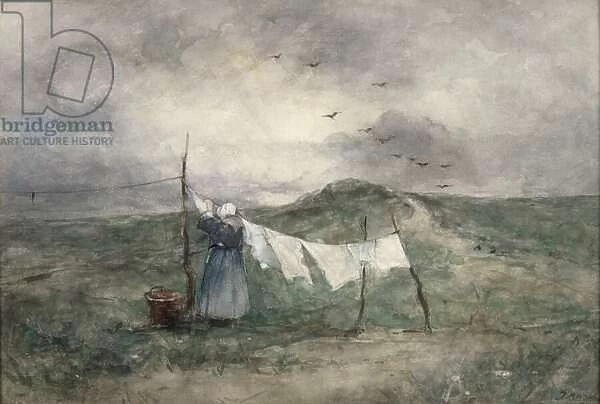 Washing Day (w  /  c on paper)