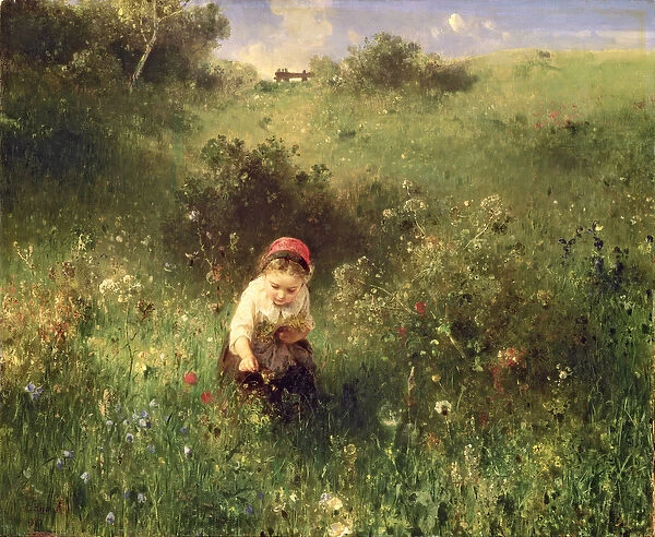 A Young Girl in a Field