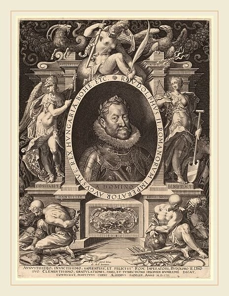Aegidius Sadeler II after Hans von Aachen (Flemish, c. 1570-1629), Rudolph II, 1603