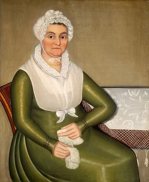 Ammi Phillips, Alsa Slade, American, 1788-1865, 1816, oil on canvas