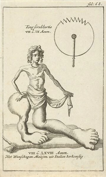Anatomical image XXII, Jan Luyken, Jan Claesz ten Hoorn, 1680 - 1688