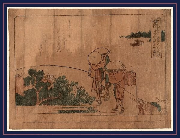 Arai, Katsushika, Hokusai, 1760-1849, artist, 1804. 1 print : woodcut, color; 13