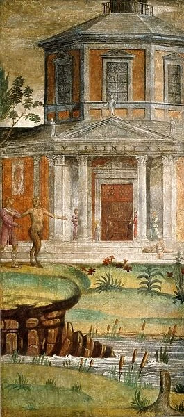 Bernardino Luini, Cephalus and Pan at the Temple of Diana, Italian, c. 1480-1532, c