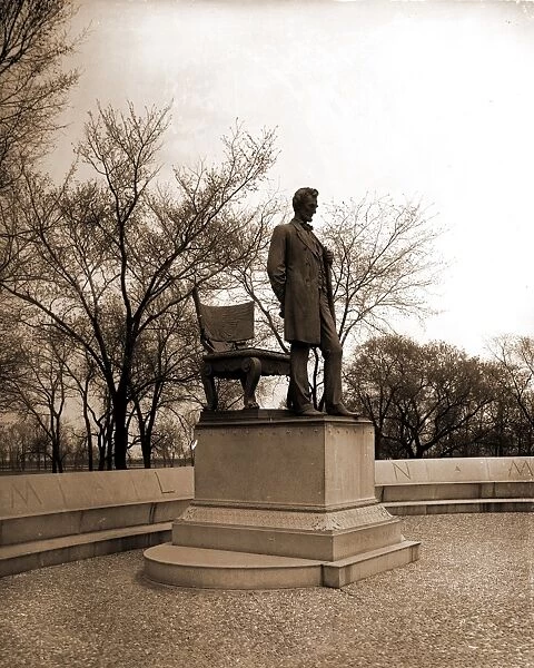 Lincoln statue, Lincoln Park, Chicago, Ill, Lincoln, Abraham, , 1809-1865, Statues