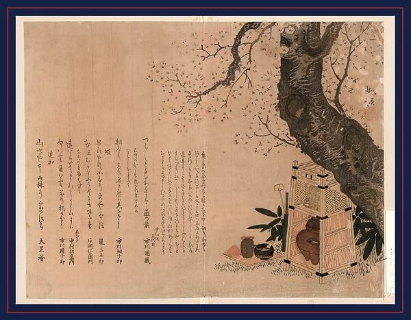 Nodate no dAcgu, Utensils for picnic tea ceremony. Niwa, TAckei, 1760-1822, artist