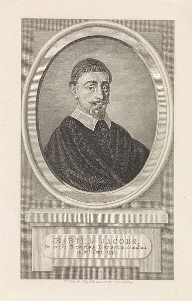 Portrait pastor Bartel Jacobsz Bartel Jacobsz