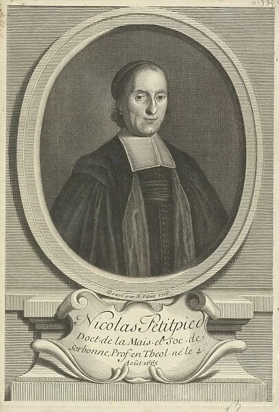 Portrait of the theologian Nicolas Petitpied, Nicolas Pitau (II), 1716