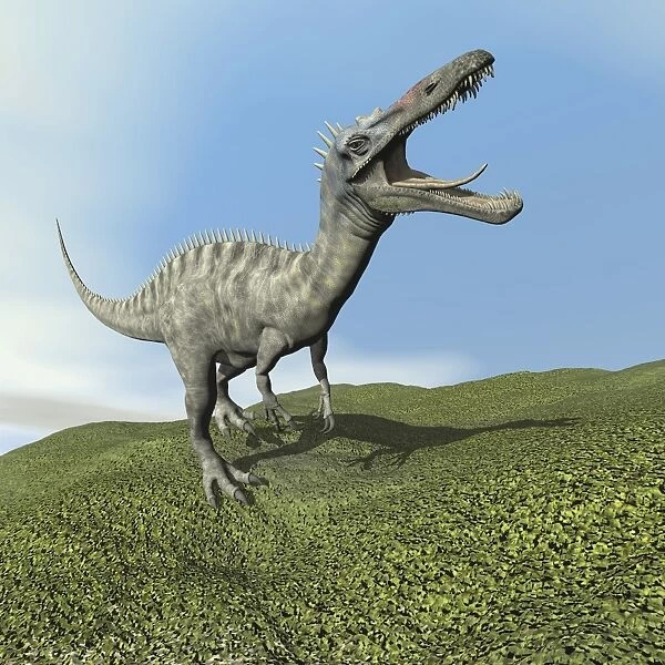 Aucasaurus dinosaur bellows a loud roar