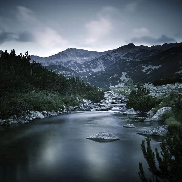 Small river in the mountains of Pirin National Park, Bansko, Bulgaria