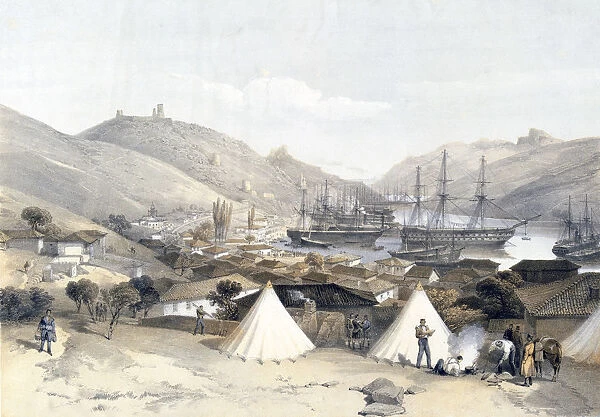 Balaklava Looking Towards the Sea, 1855. Artist: W Walton