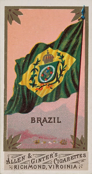 Brazil, from Flags of All Nations, Series 1 (N9) for Allen & Ginter Cigarettes Brands