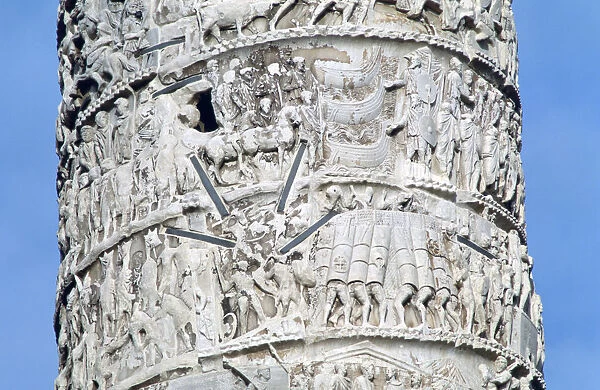 Column of Marcus Aurelius, (detail), Piazza Colonna, Rome