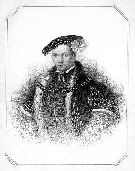 Edward VI, King of England, (19th century). Artist: Thomas Phillibrown