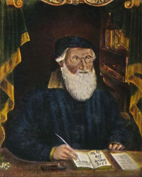 Hans Sachs 1494-1576. Kupferstich von Hans Weygel, 1934