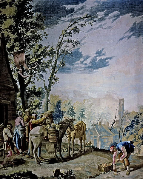 The harvest tapestry by David Teniers