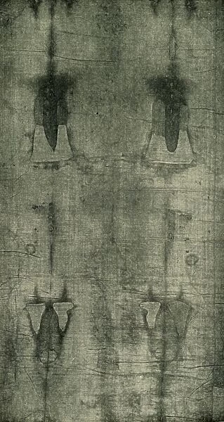 The Holy Shroud - Imprint of the Body Seen From Behind, 1902. Creator: Unknown