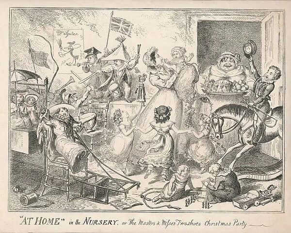 At Home in the Nursery, or The Masters and Misses Two Shoes Christmas Party, 1835