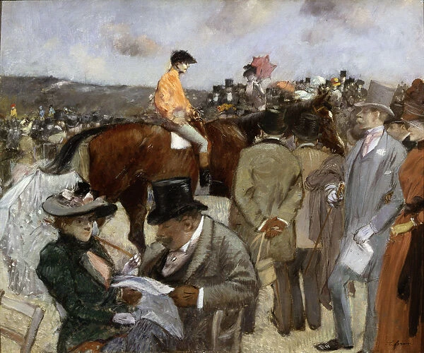 Horseracing, 1888. Artist: Jean Louis Forain