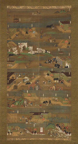 Illustrated Biography of Prince Shotoku (Shotoku Taishi e-den), 14th century. Creator: Unknown