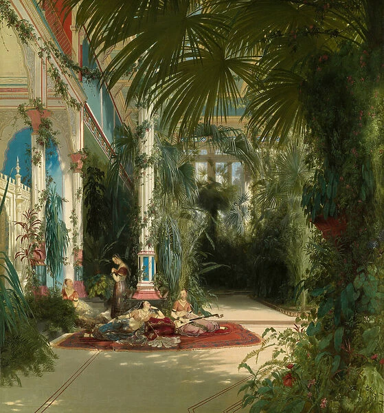 The Interior of the Palm House on the Pfaueninsel Near Potsdam, 1834