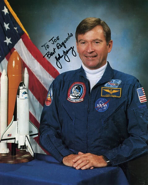 John Watts Young (b1930), NASA astronaut, c1990s. Artist: NASA
