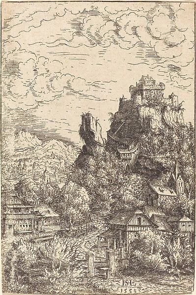 Landscape with a Castle, 1553. Creator: Hans Sebald Lautensack