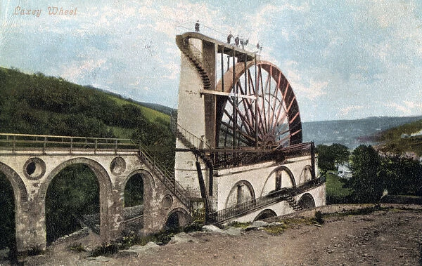 Laxey Wheel, Isle of Man, 1904. Artist: E Florian