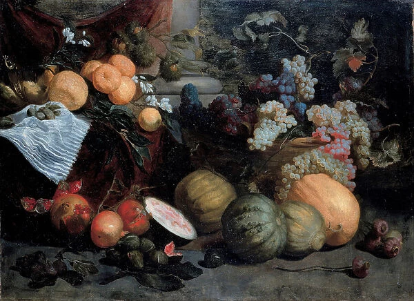 Still Life with Fruit and Vegetables, First third of 17th cen Artist: Roos, Jan (1591-1638)